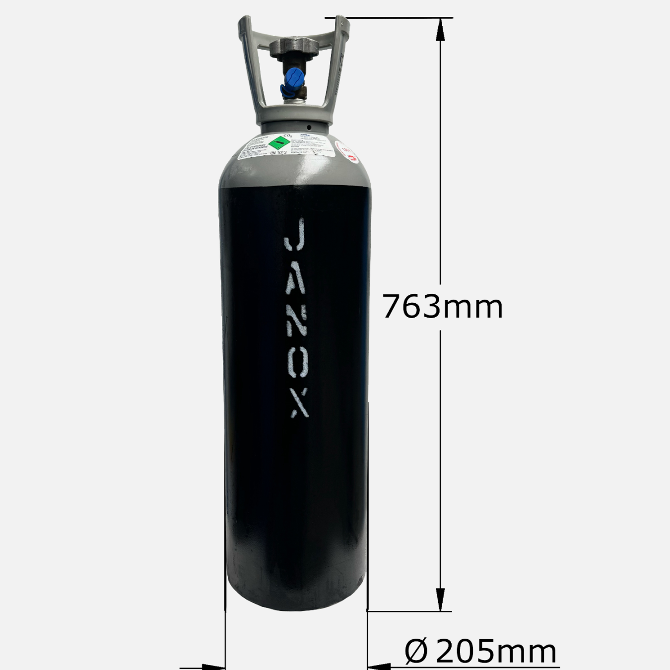 10 kg gas CO² voeding aluminium