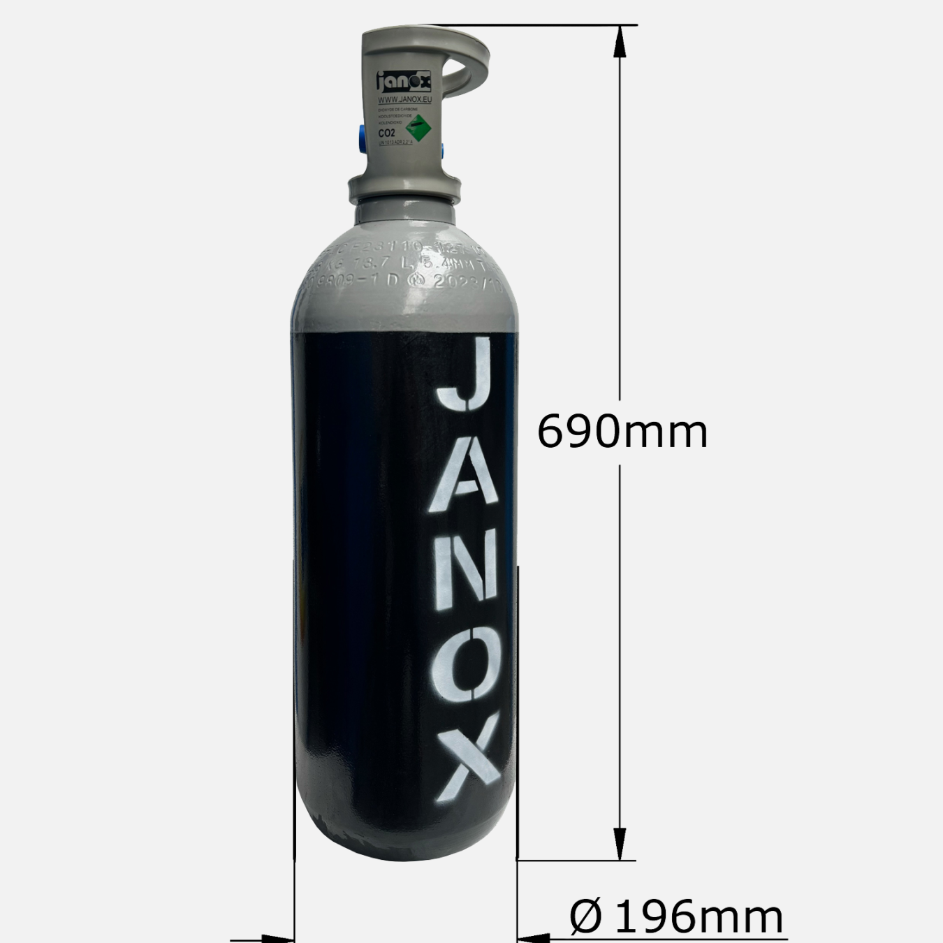 10 kg gas CO² voeding staal