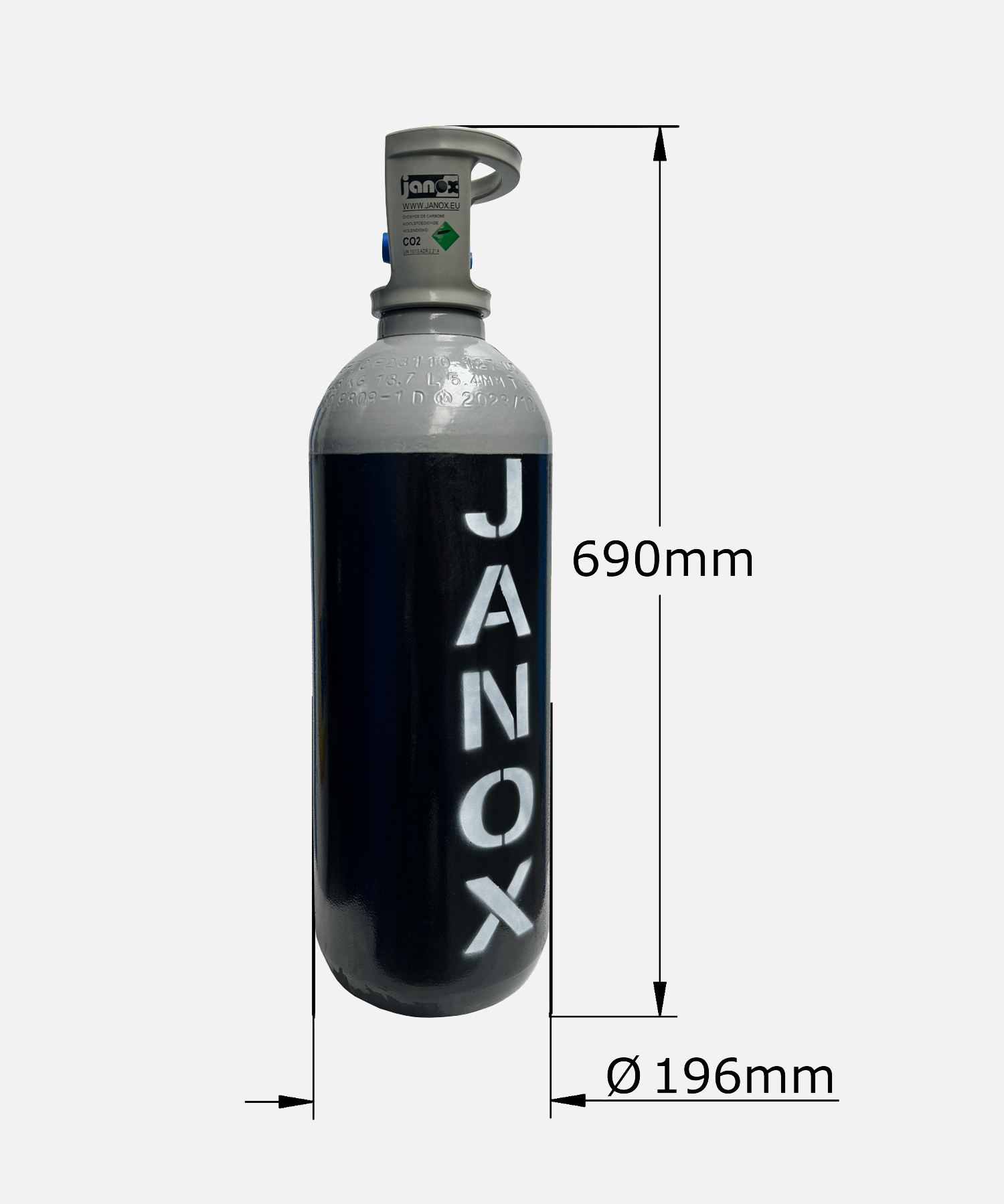 10 kg gas CO² voeding staal