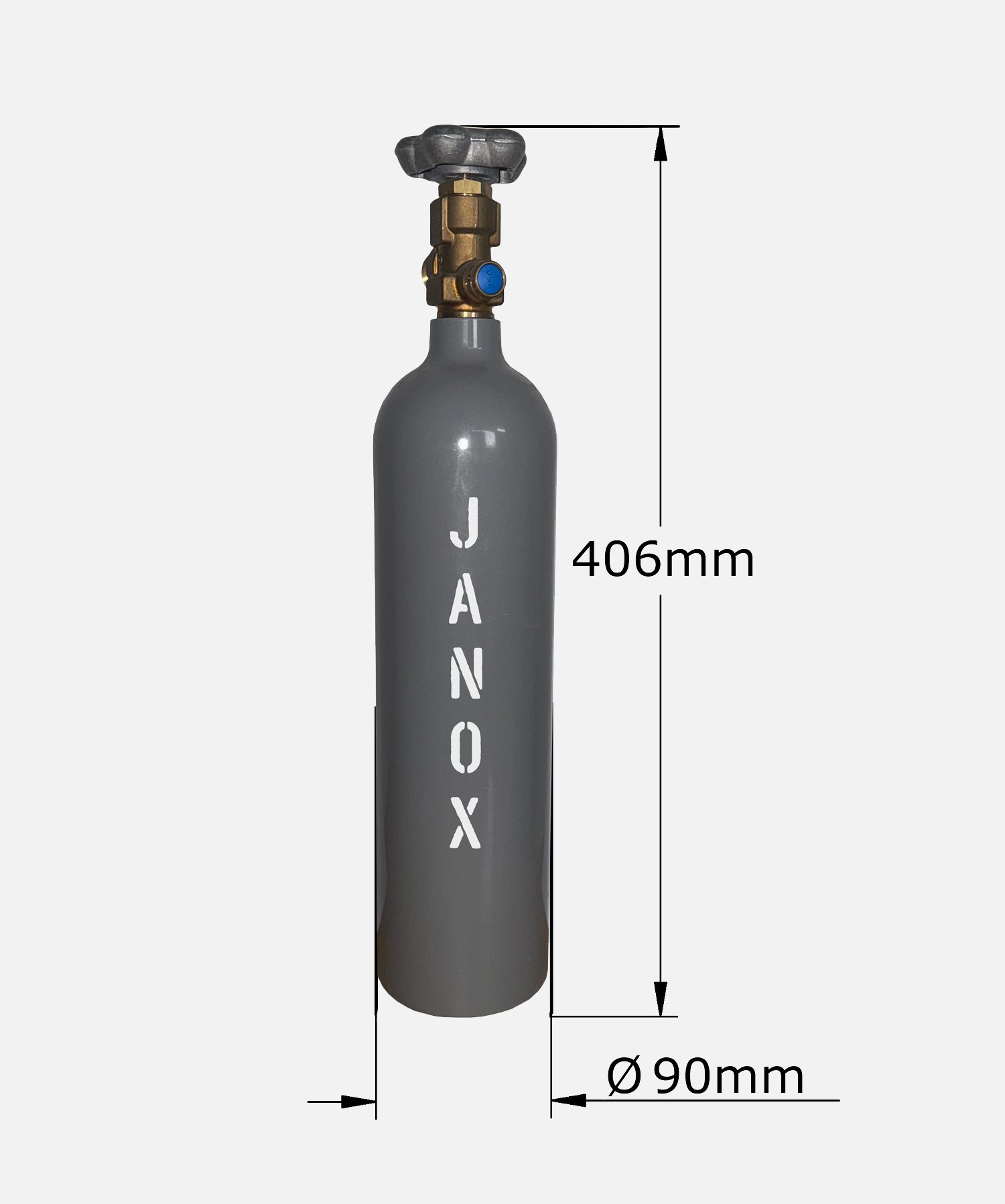 1 kg gas CO² voeding aluminium