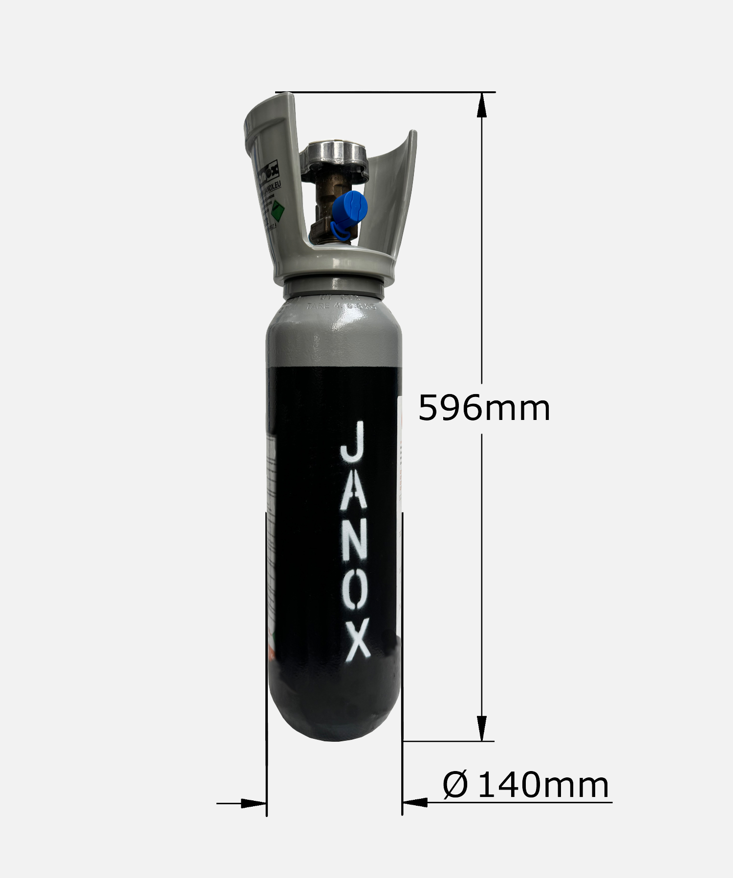 4 kg gas CO² voeding staal