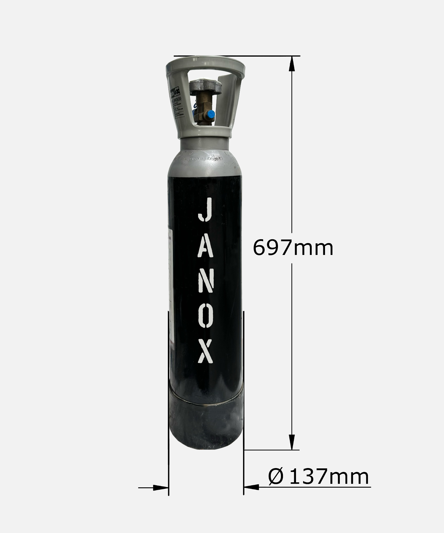 5 kg gas CO² voeding staal